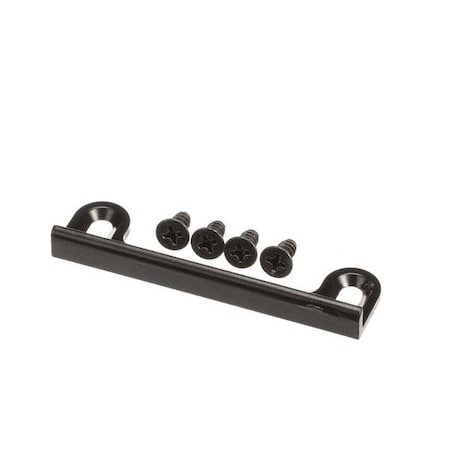 End Door Lock Strike Plate - Blk